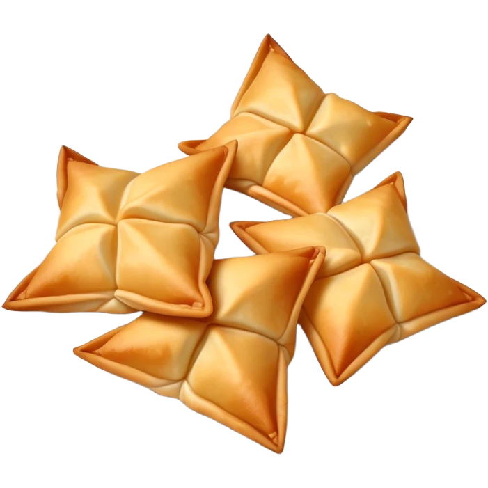 Crab Rangoons on a plate emoji