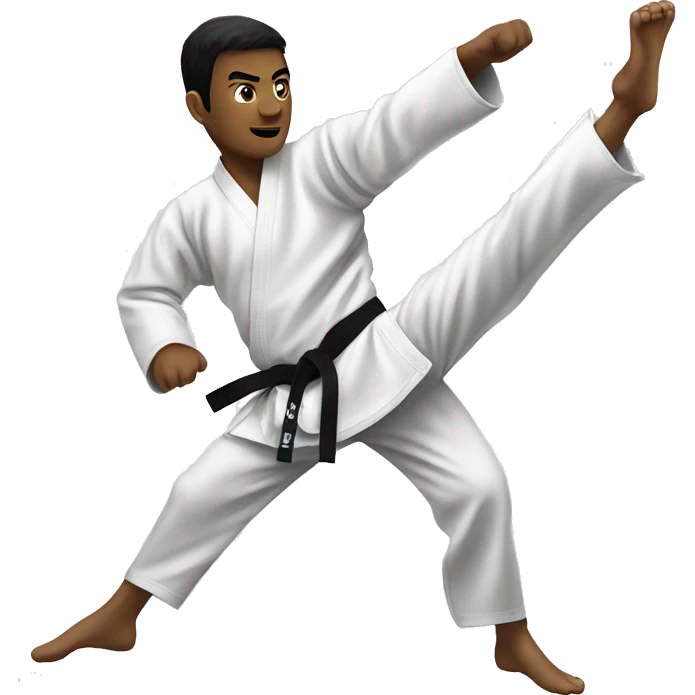 taekwondo kick emoji