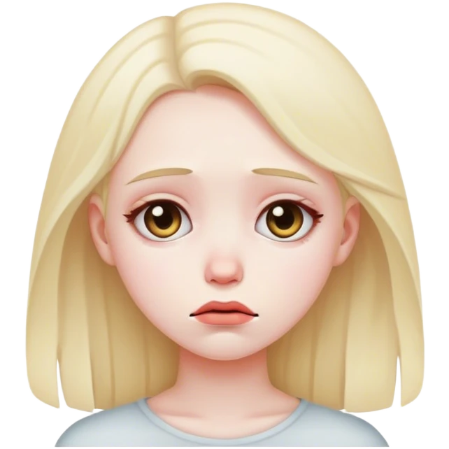 sad girl emoji