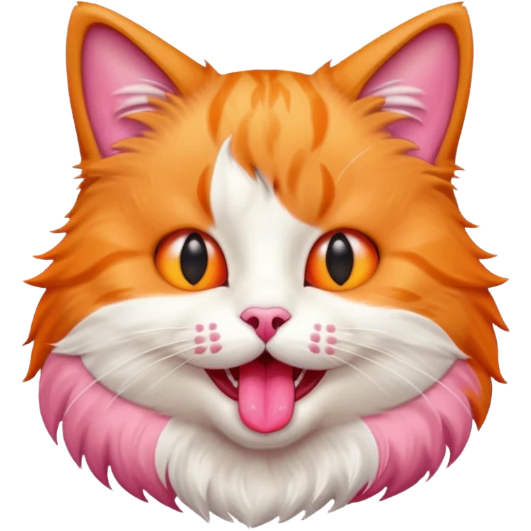 Cat with tongue out emoji