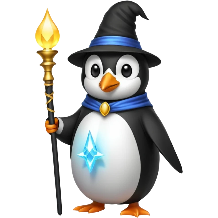 Penguin Wizard emoji