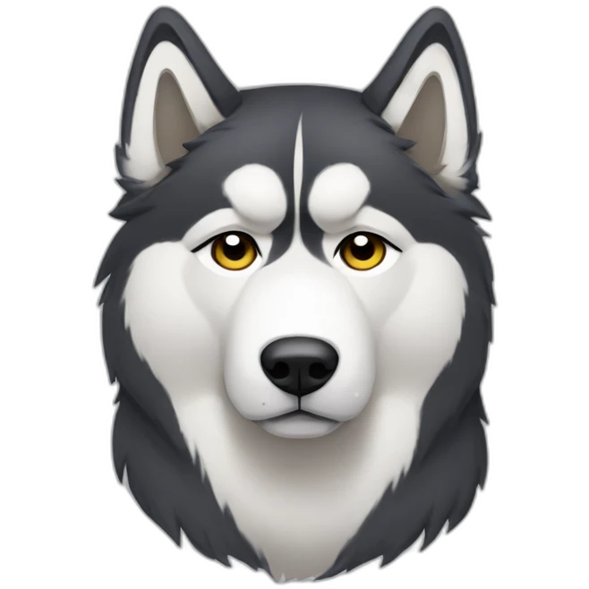 Malamute sad emoji