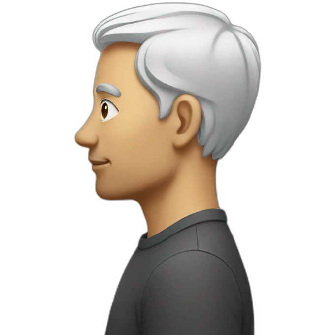 man profile in profile emoji