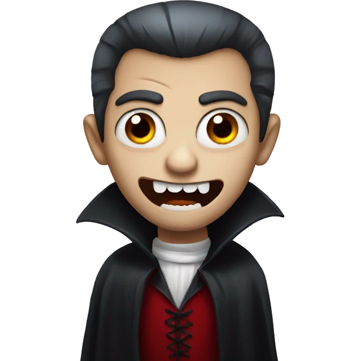 Scary vampire emoji