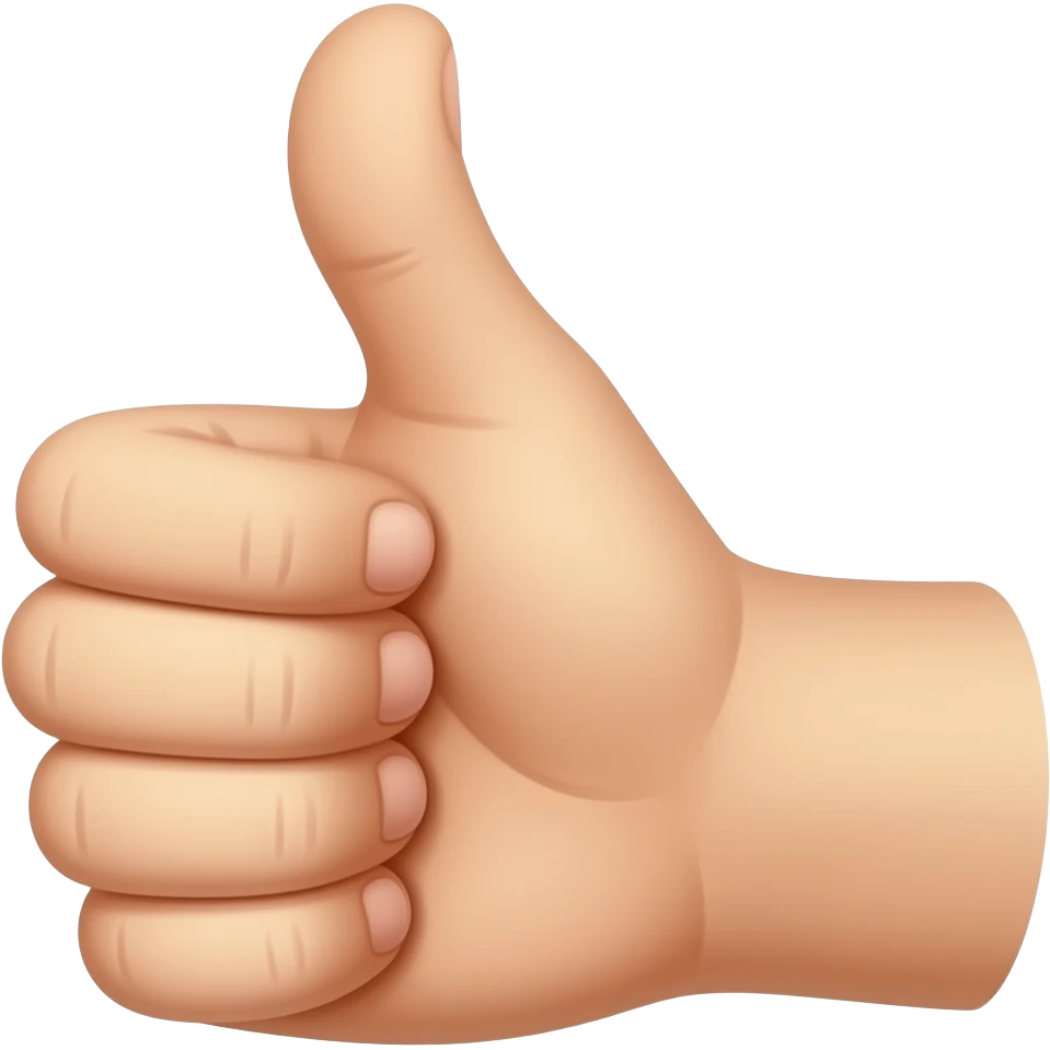 thumbs up with three thumbs emoji