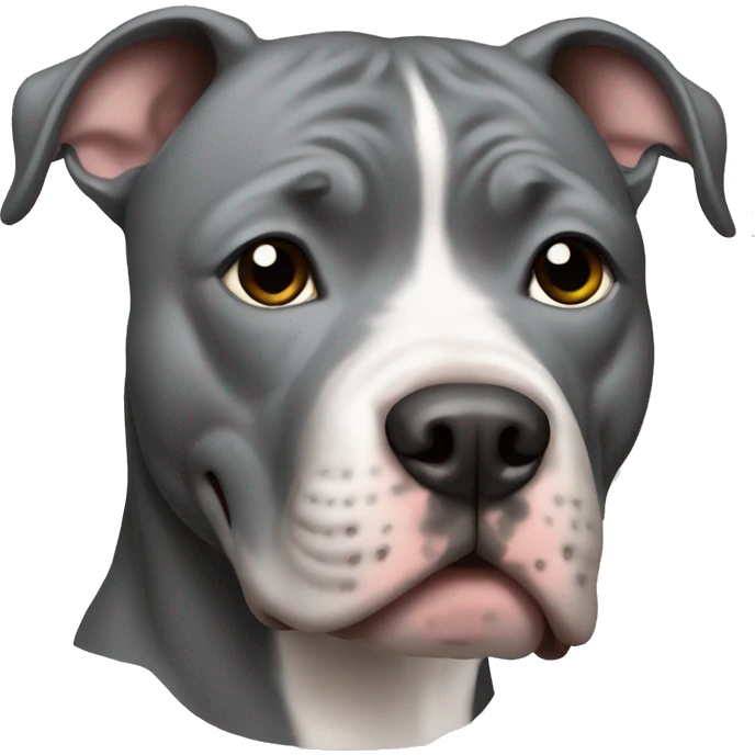 Gray Pitbull emoji