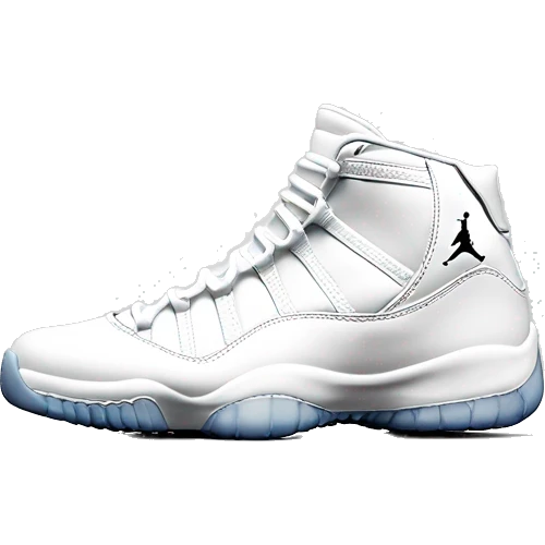 Emoji of Jordan xi shoes all white color emoji