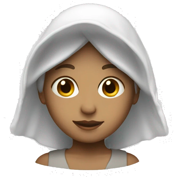 White bonnet with wings emoji