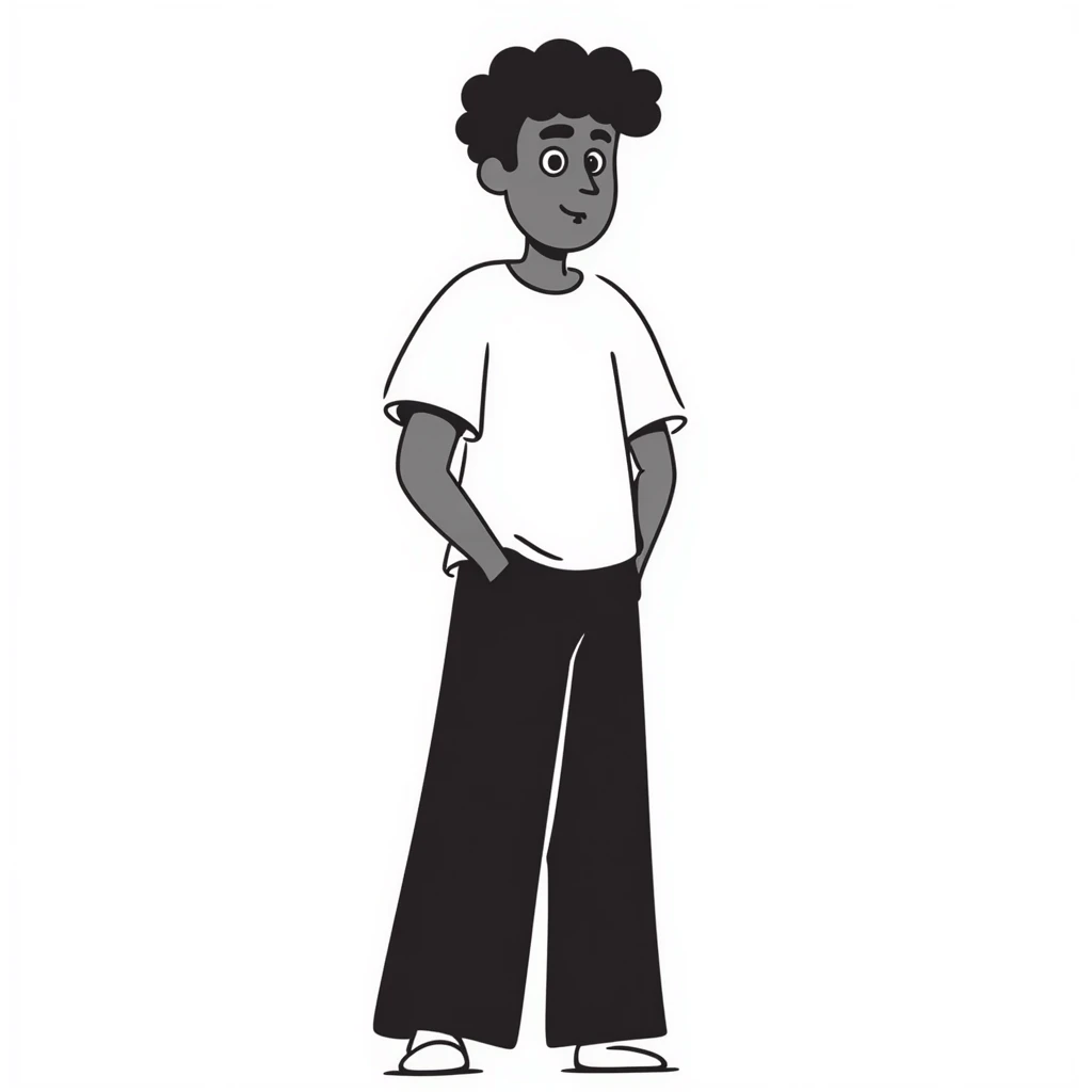 A tall, muscular black man with a confident stance emoji