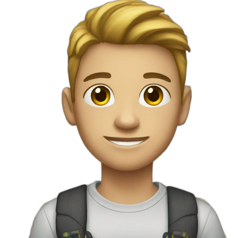 A teenager with money emoji