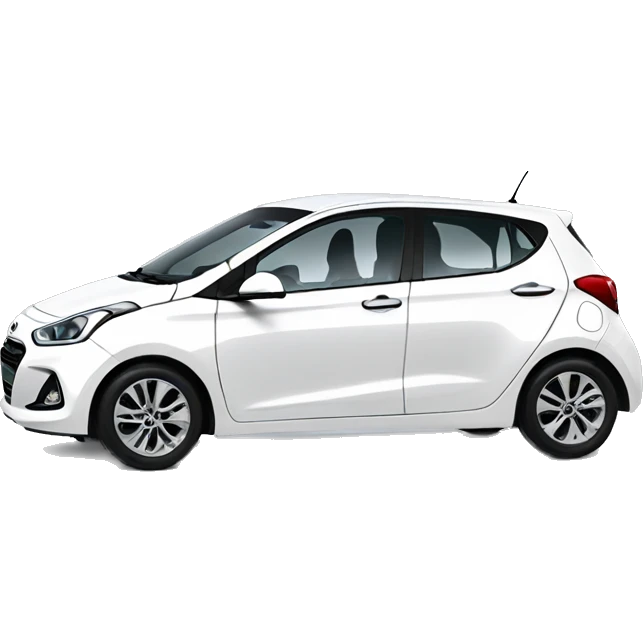 White Hyundai i10 emoji
