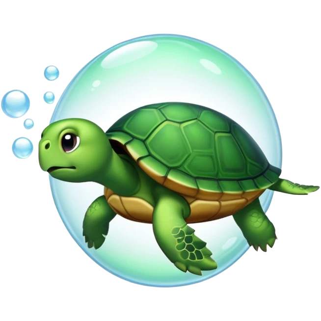turtle farting bubble emoji