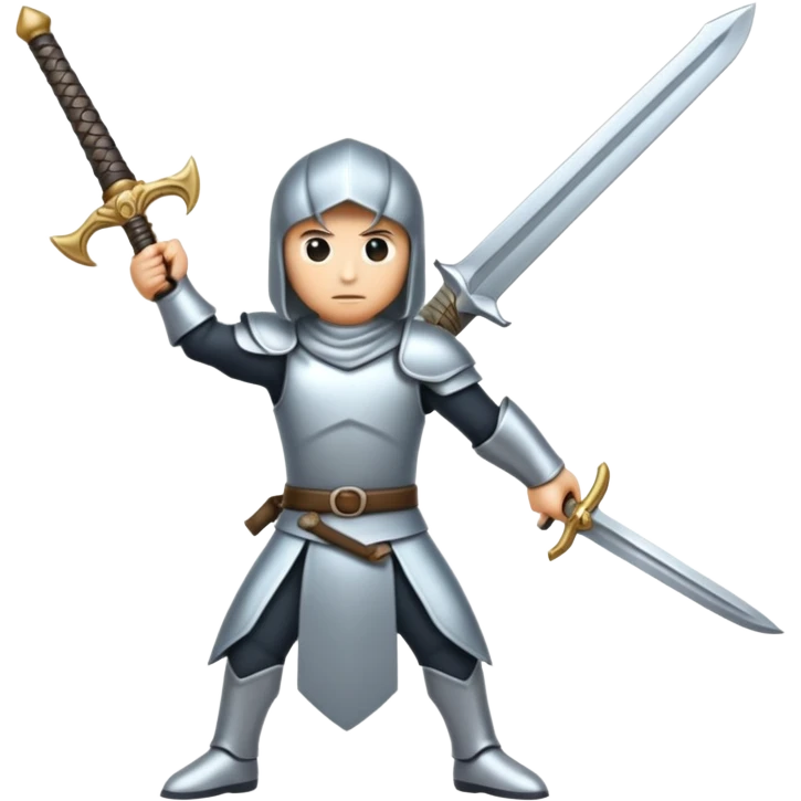 An integral holding a sword emoji