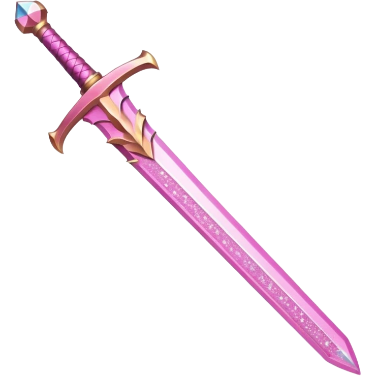 Glitter Sword Pink emoji