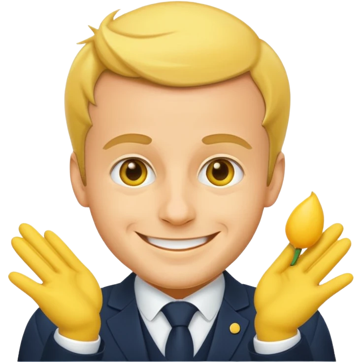 Un emoji macron emoji