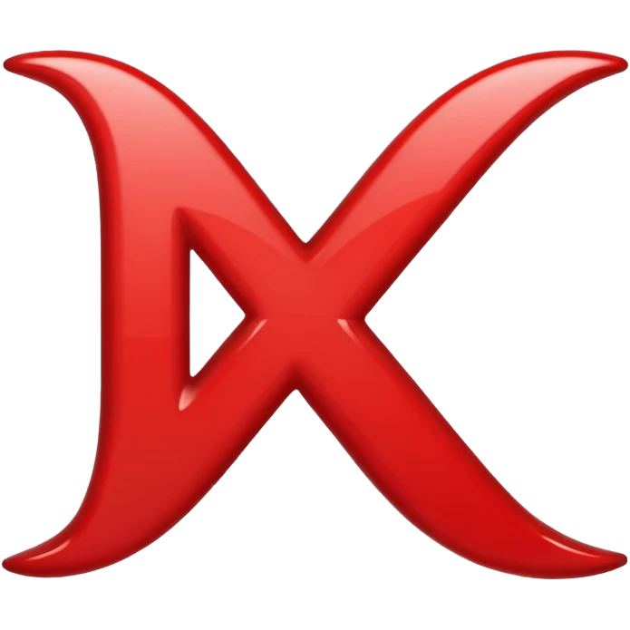 X letter smilling emoji