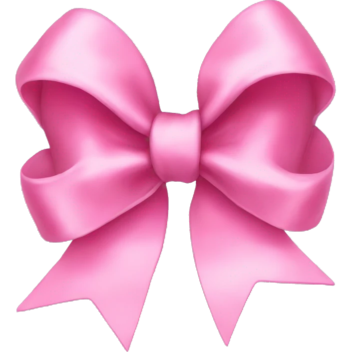 Pink bow emoji