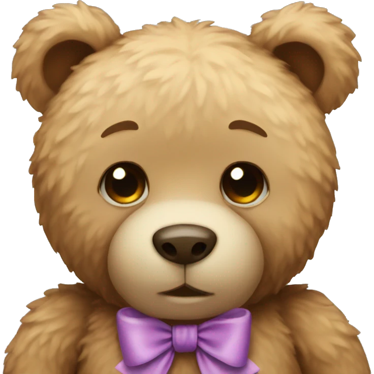 teddy bear with a bow  emoji