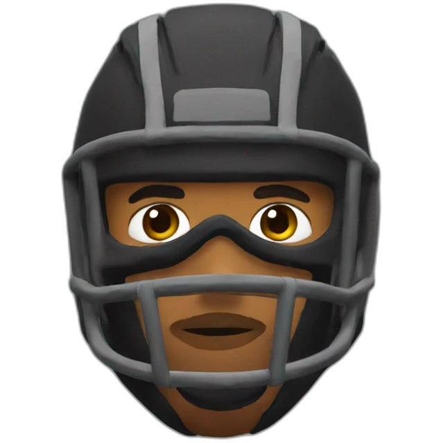 rust player in facemask emoji