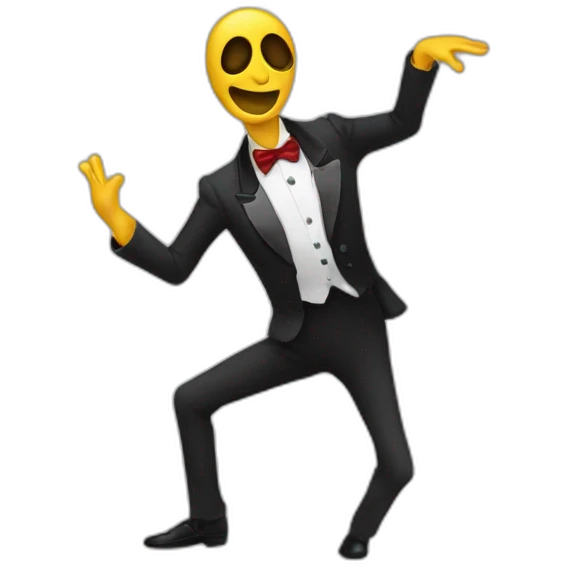 Esqueleto bailando emoji