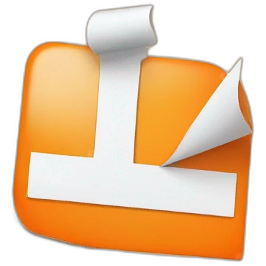 bulletin board with an orange checkmark on it emoji