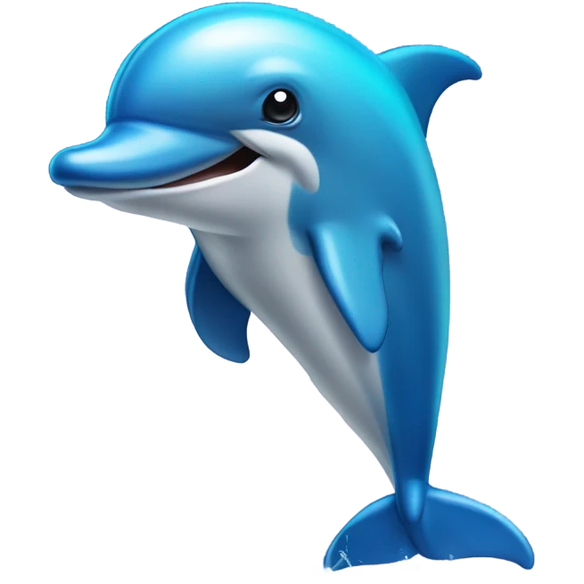 Leaky dolphin emoji