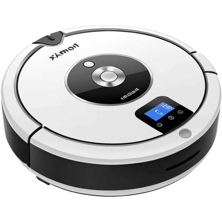 xiamoni robot vacuum white emoji