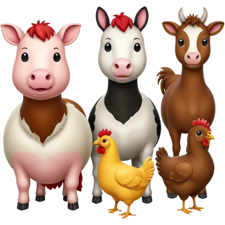 🐥🐔🐓🦃🕊🐈🐕🐐🐑🐄🐂 emoji