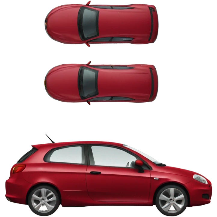 Red Fiat Bravo (2008) car emoji