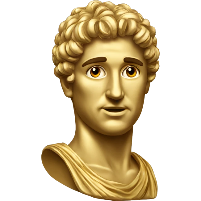 greec bust gold emoji