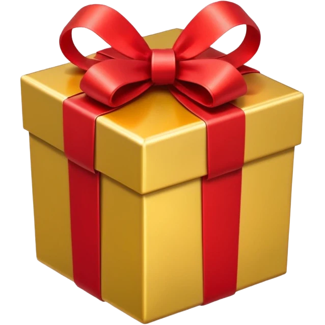 gold gift box emoji