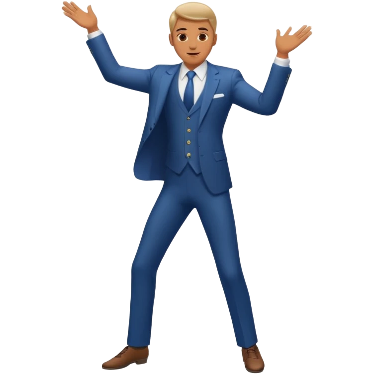 танцующий мужчина в полный рост emoji