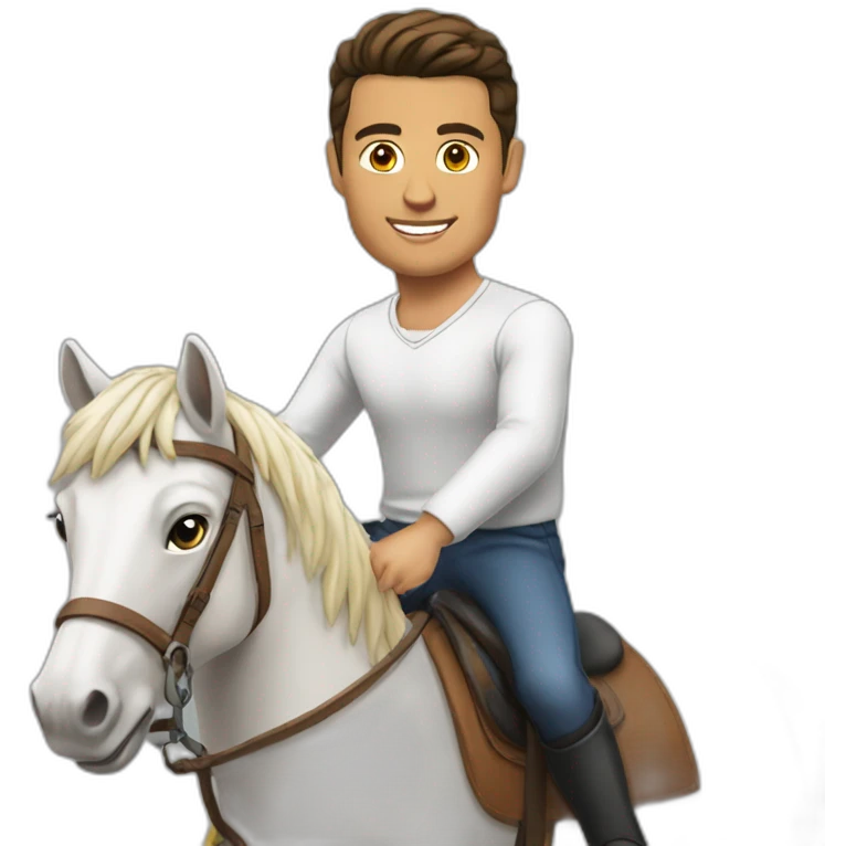 Cristiano sur un cheval emoji
