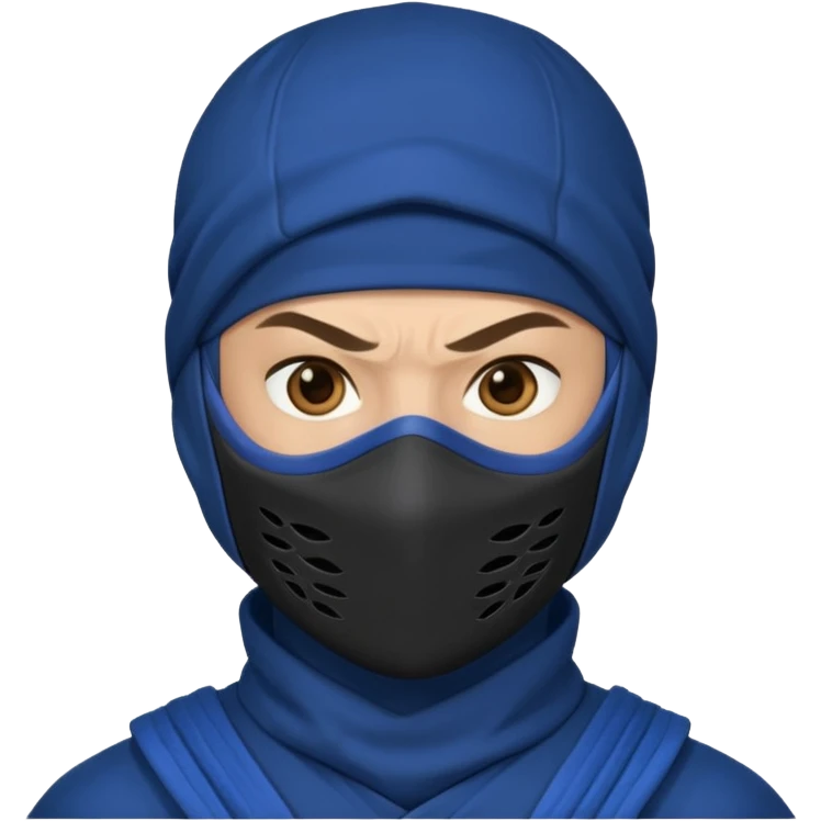 ninja in blue outfit emoji