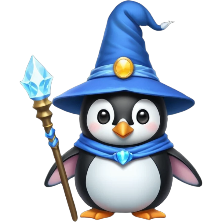 Penguin Wizard emoji