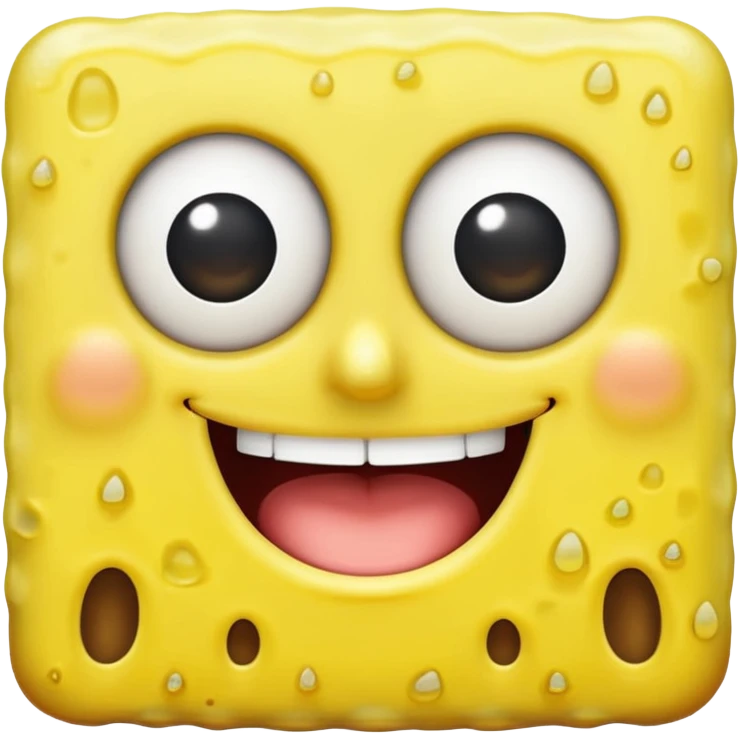 SpongeBob without hands and without pants. emoji