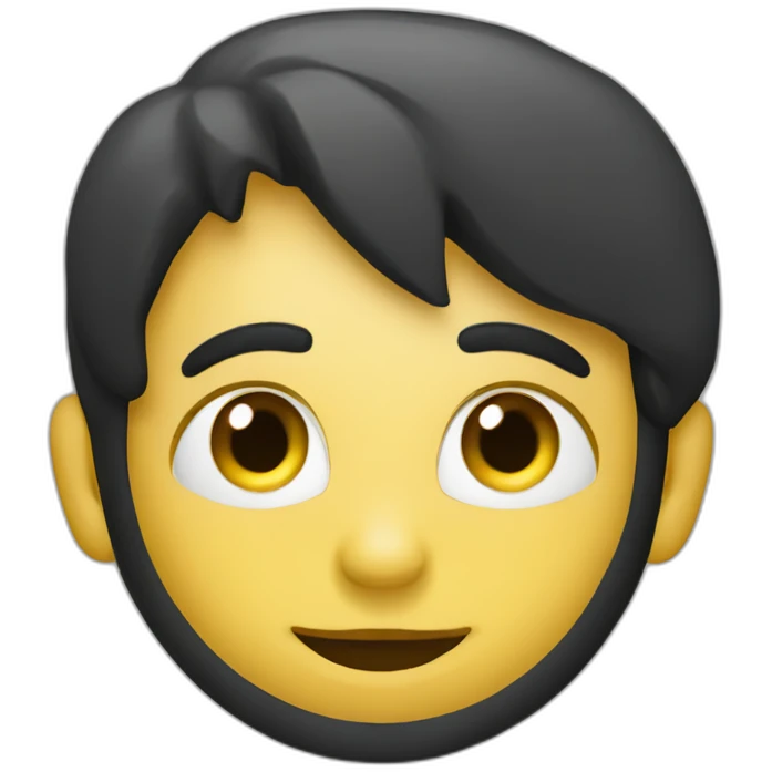 Cerchio giallo con sopra stella nera emoji