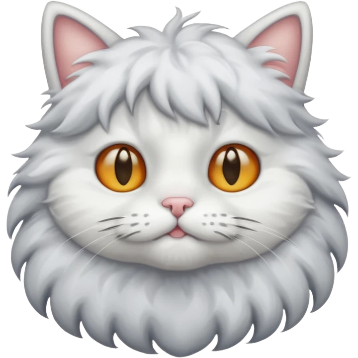 A cat and a cloud emoji