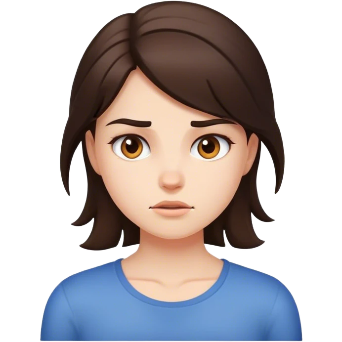 Wow emotion!!! (brunette girl) emoji