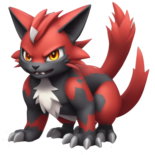  Kawaii Edgy Cool Beautiful Guilmon-Torracat-Zoroark full body emoji