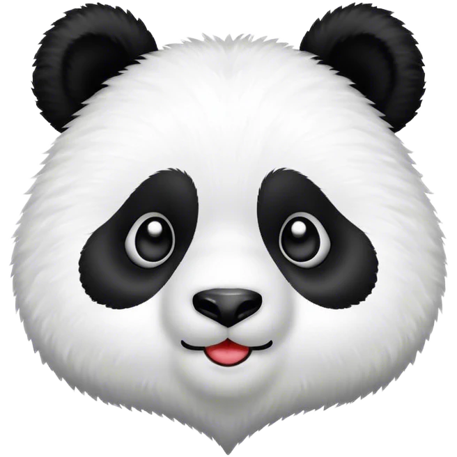 Panda with heart eyes emoji