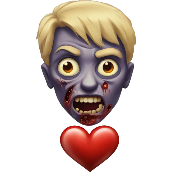 heart with zombie emoji