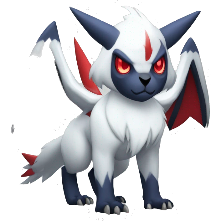Cool Edgy Absol-Zangoose-Quilava, full body emoji