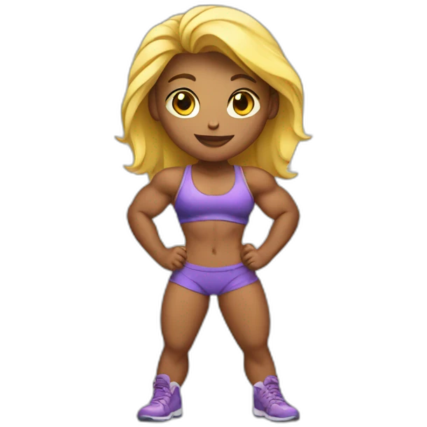 body builder girl emoji