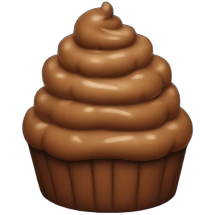 Poop cake emoji