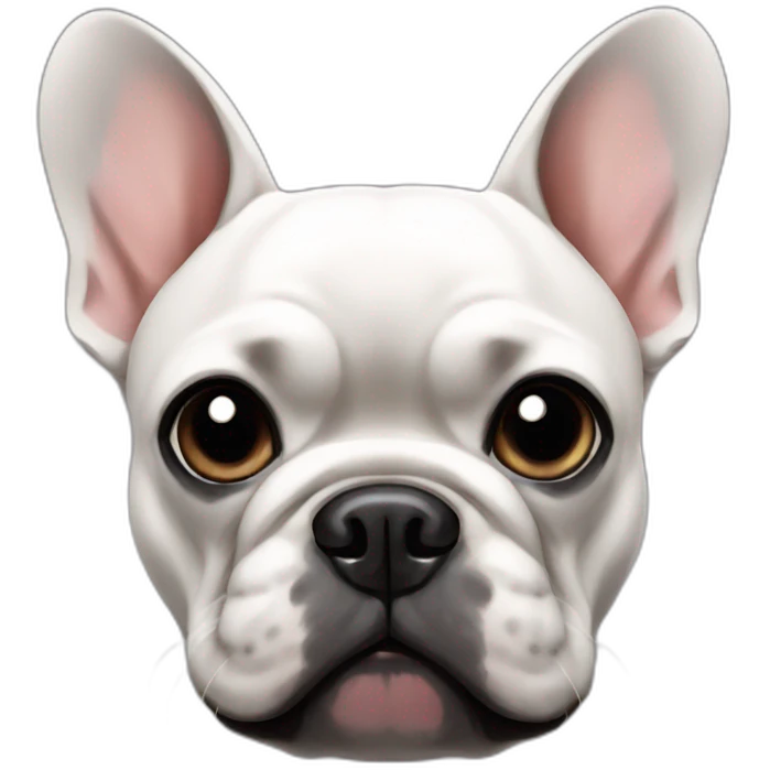 Black French bulldog emoji