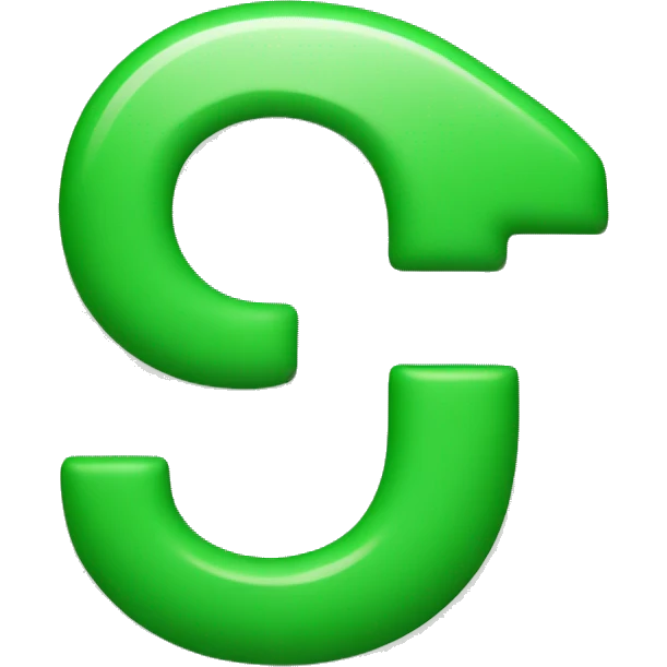 The letter "L" in a green colour emoji