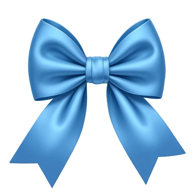 Blue bow  emoji