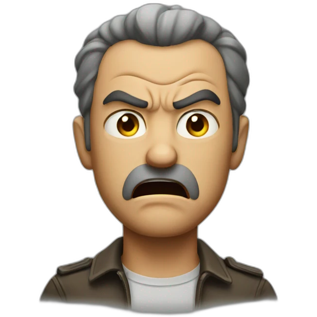 Angry man emoji