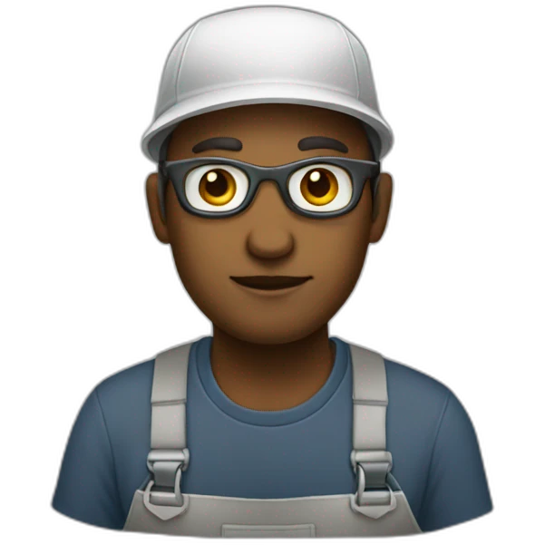 PAINTER WEARING A SHADE  emoji